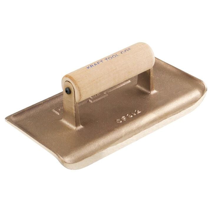 Kraft Tool Co 9 In. x 4 In. 1/4 In. R 3/4 In. L Bronze Edger with Wood Handle