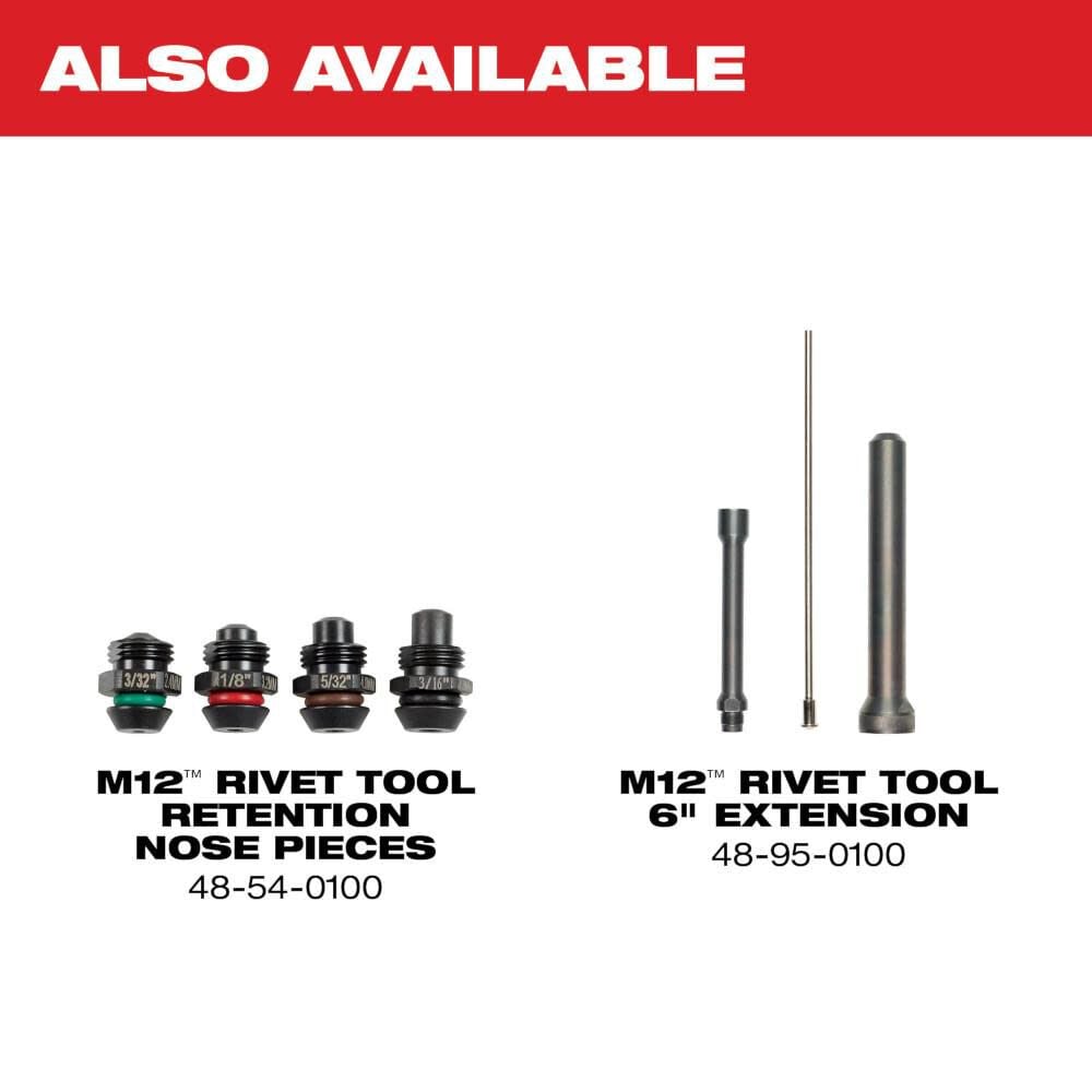 Milwaukee M12 Rivet Tool Kit 2550 22 Simolary simolary.com 12