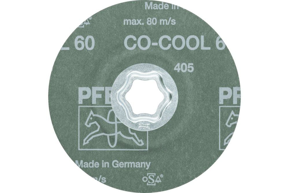 Pferd COMBICLICK Fiber Disc, 4-1/2 Inch Dia, 60 Grit, Ceramic oxide CO-COOL, large image number 4