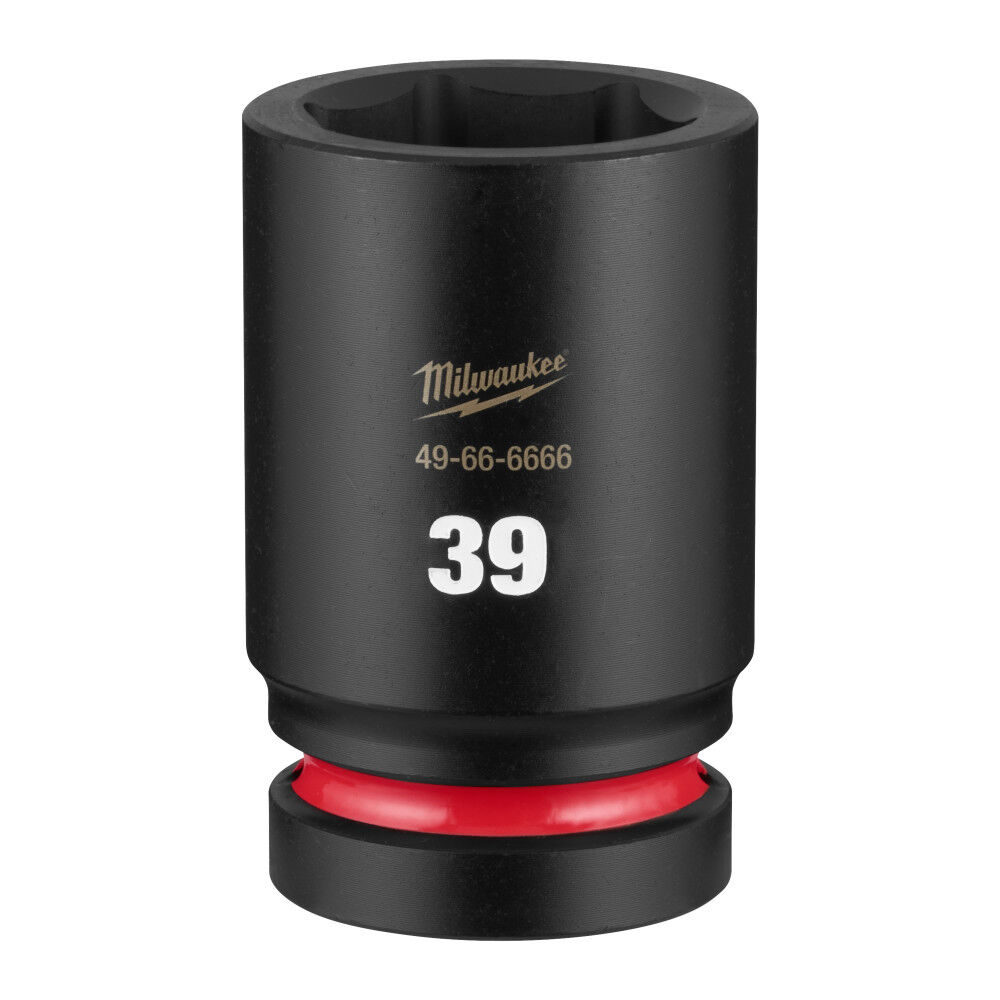 Milwaukee SHOCKWAVE Impact Duty 1 Inch Drive 39mm Deep 6 Point Socket - 49-66-6666