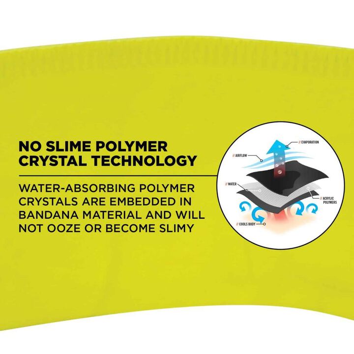 Ergodyne Chill Its 6702 Cooling Bandana Lime, large image number 2