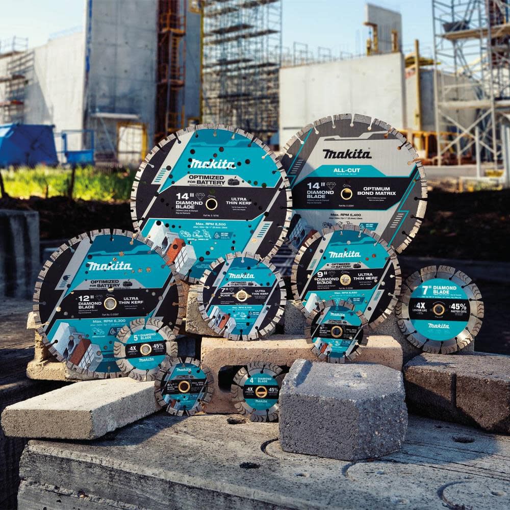 Makita 5 Inch Thin Kerf Segmented Turbo Rim Diamond Blade for Masonry, large image number 8