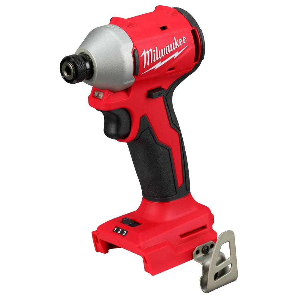 Milwaukee M18 Compact 1 4 in Hex 3 Speed Impact Driver Bare Tool