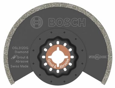 Bosch 3-1/2 In. Starlock Oscillating Multi Tool Diamond Grit Grout Blade