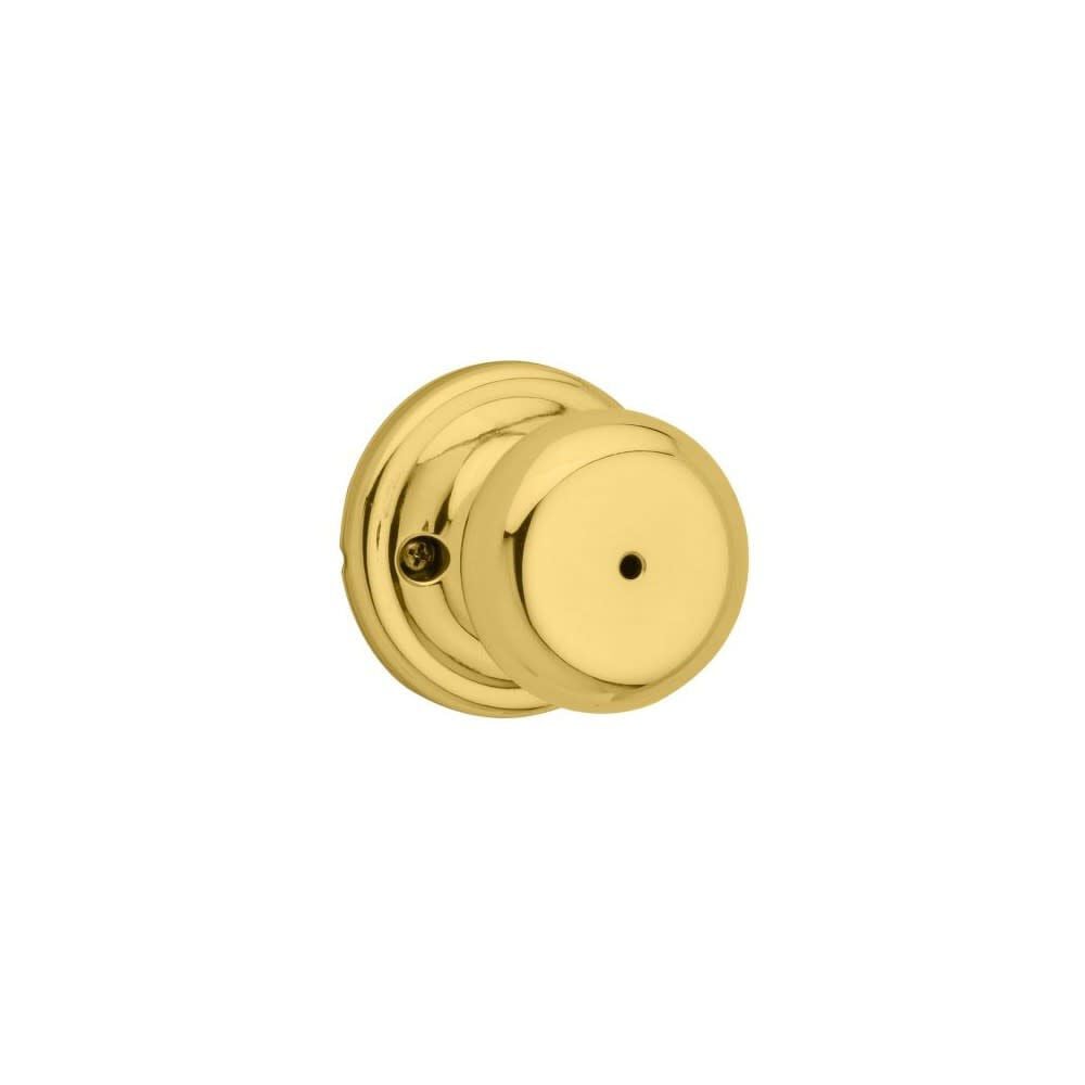 Kwikset Polished Brass Bed/Bath Juno Privacy Door Knob – 97300-827