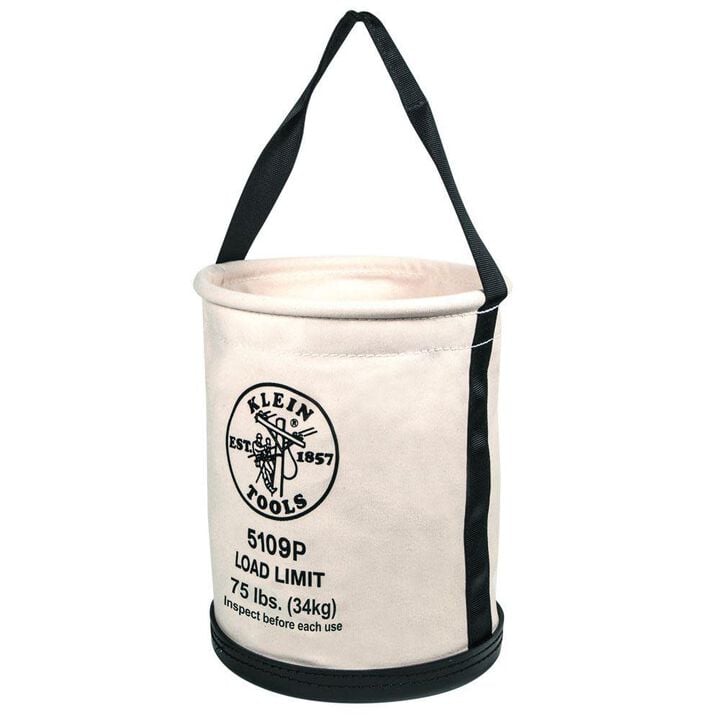 Klein Tools Wide Straight Wall Bucket w/Pocket, large image number 4