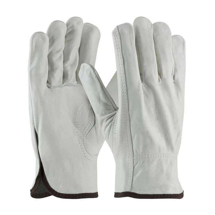 Protective Industrial Products Regular Grade Top Grain Cowhide Leather Drivers Glove Large 12 Pairs