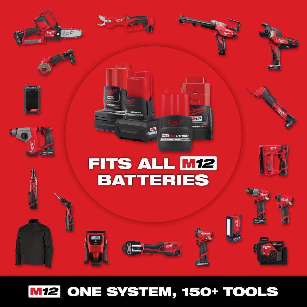 Milwaukee M12 FUEL Straight Die Grinder 2 Battery Kit, large image number 12