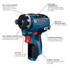 Bosch 12V Max Brushless 1/4 Inch Hex Two-Speed Screwdriver (Bare Tool), small image number 2