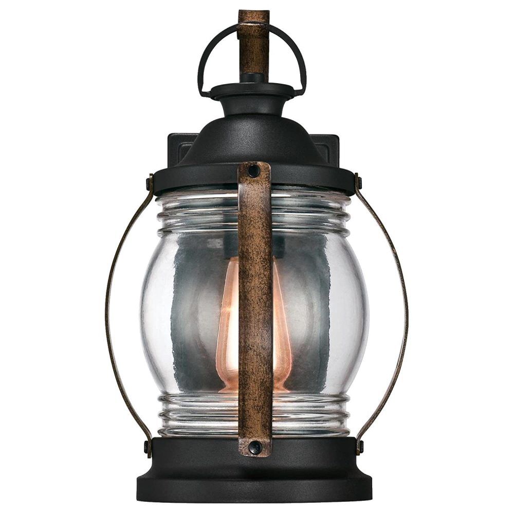 Westinghouse 60W Black Barnwood Canyon Wall Light Fixture 63351