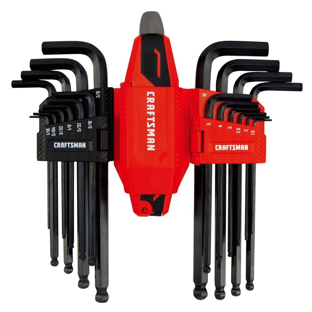 CRAFTSMAN Universal L-to-T Hex Key Set, 20 Piece - CMHT26028