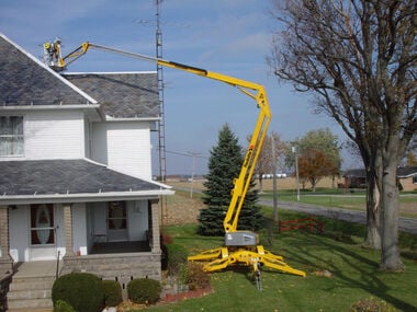 Haulotte 5533A Electric Articulating Towable Boom Lift 55', large image number 2