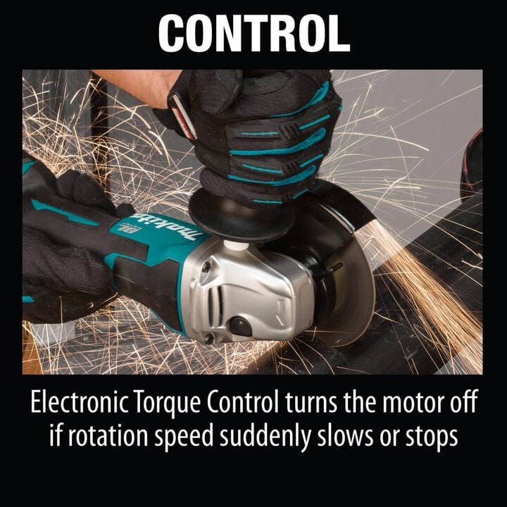 Makita 18V LXT 4 1/2 / 5in Cut Off/Angle Grinder with Electric Brake (Bare Tool), large image number 7