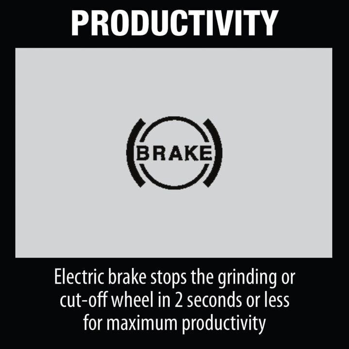 Makita 18V LXT 4-1/2 / 5in Paddle Switch Cut-Off/Angle Grinder with Electric Brake (Bare Tool), large image number 5