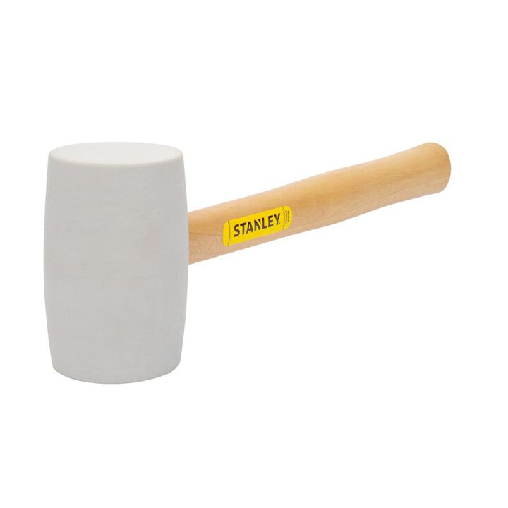 Stanley 16 Oz White Rubber Mallet, large image number 2