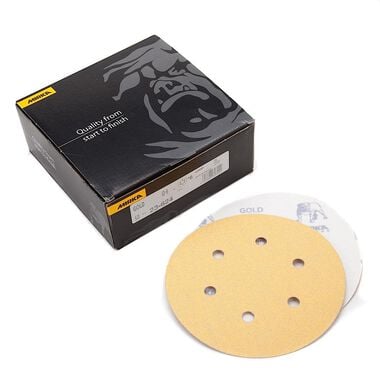 Mirka Gold 6 In. 6 Hole Grip Vacuum Disc P180