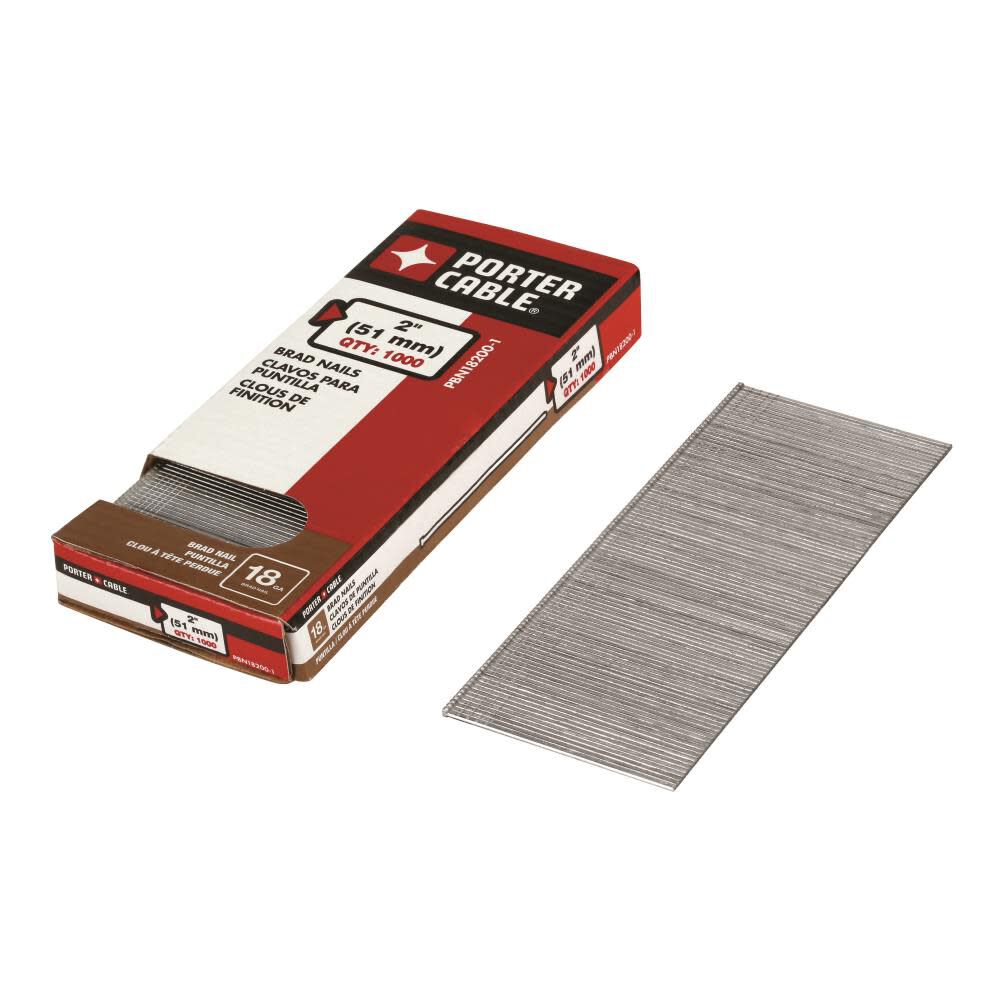 Porter Cable 18 Gauge 2 In. Brad Nail 1K Pack, large image number 1