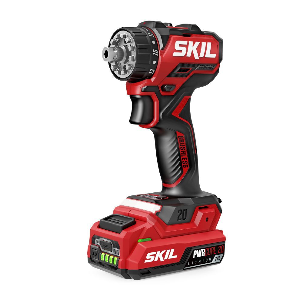 SKIL 20V Brushless Compact Multi Head Drill Driver Kit QD6293B 10 Acme Tools