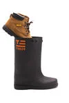 TREDS 17 Inch Rubber Concrete Over-the-Shoe Slush Boots Black XL Size 14-16 , small image number 3