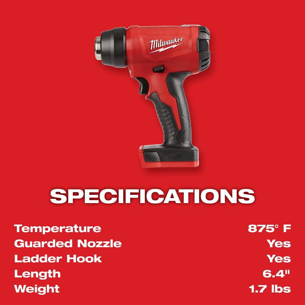 Milwaukee M18 Compact Heat Gun Bare Tool 2688 20 - Image 3