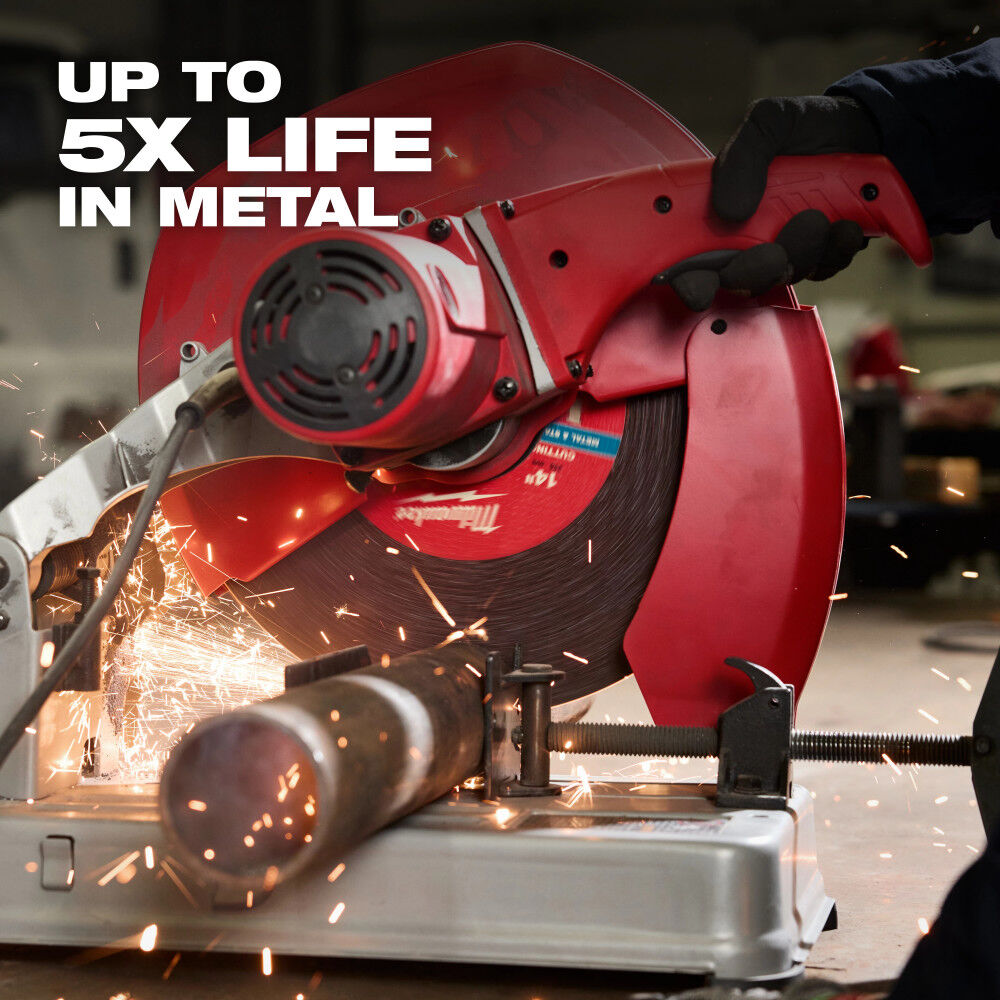 Milwaukee 6 Inch x .045 Inch x 7/8 Inch Performance+ Metal Cut Off Wheel Type 27, large image number 6