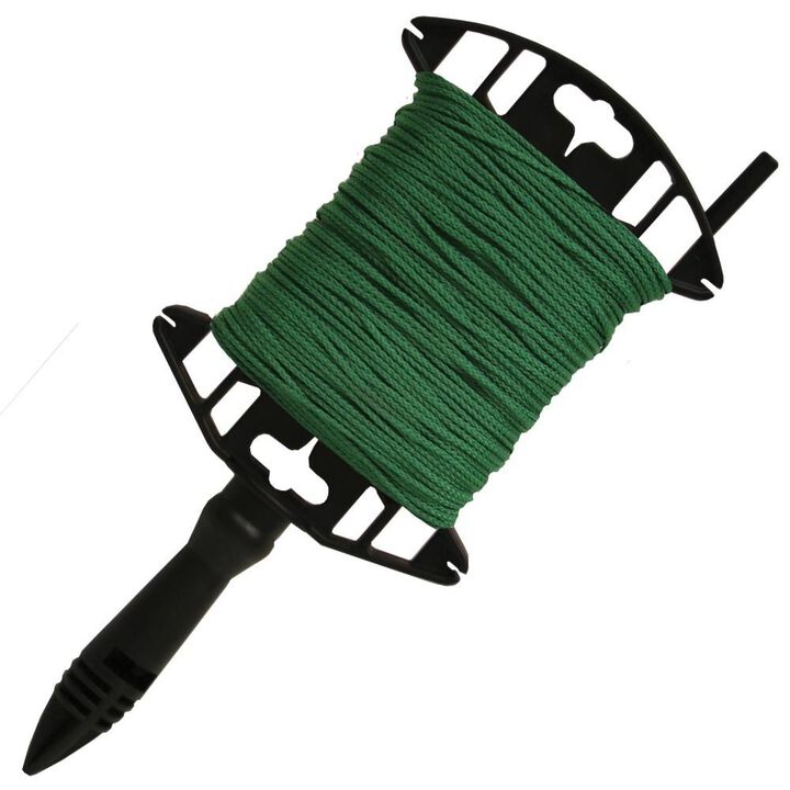 Kraft Tool Co Green Braided Mason's Line - 250 Ft. Utility Winder