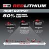 Milwaukee M18 REDLITHIUM HIGH OUTPUT XC 18V 8Ah Lithium Ion Power Tool Battery Pack with Fuel Indicator, small image number 5
