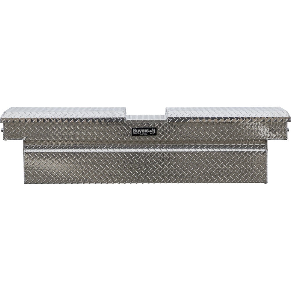 Buyers Products Company 18x27x71 Inch Diamond Tread Aluminum Gull Wing Truck Box – 1710420