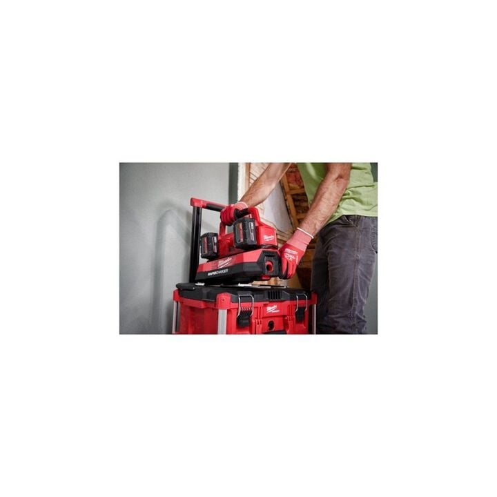Milwaukee Roll-On 7,200 Watt Integrated Lithium-Ion Battery Portable Power Supply and (2) M18 Packout Six Bay Rapid Charger Bundle, large image number 7