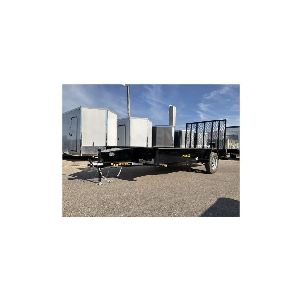 Doolittle Trailer Mfg Steel Sided 7714-SS 12′ x 77in Single Axle Open Utility Trailer – SS7714