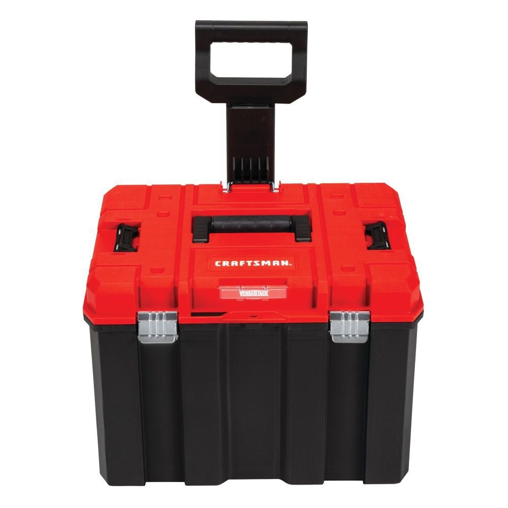 CRAFTSMAN VERSASTACK System 20 Inch Red Plastic Lockable Toolbox – CMST17835