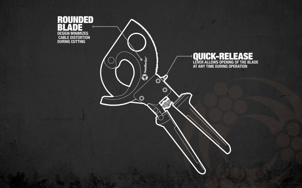 Southwire Ratcheting Cable Cutters, large image number 3