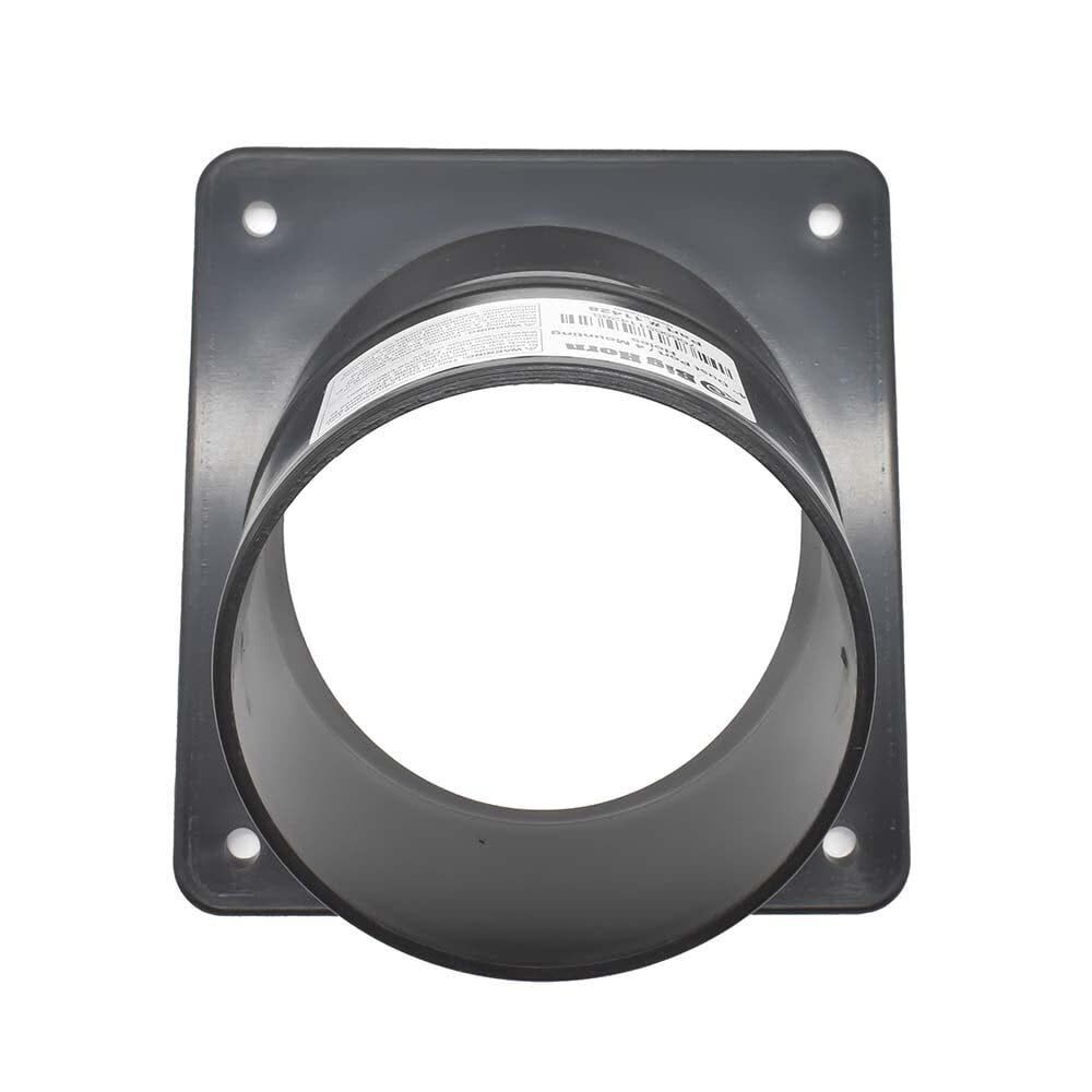 Big Horn 4 Inch Black ABS Plastic Dust Port with 4 Mounting Holes, large image number 5