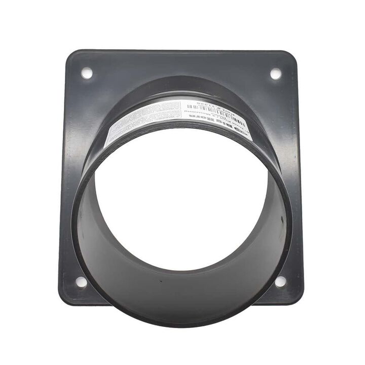 Big Horn 4 Inch Black ABS Plastic Dust Port with 4 Mounting Holes, large image number 4