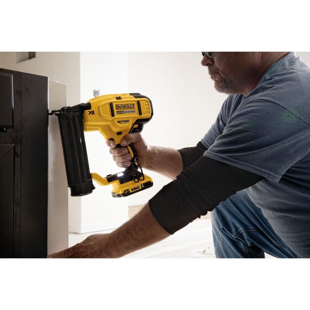 DEWALT 20 V MAX XR 18 Gauge Brad Nailer Kit DCN680D1 from DEWALT Acme