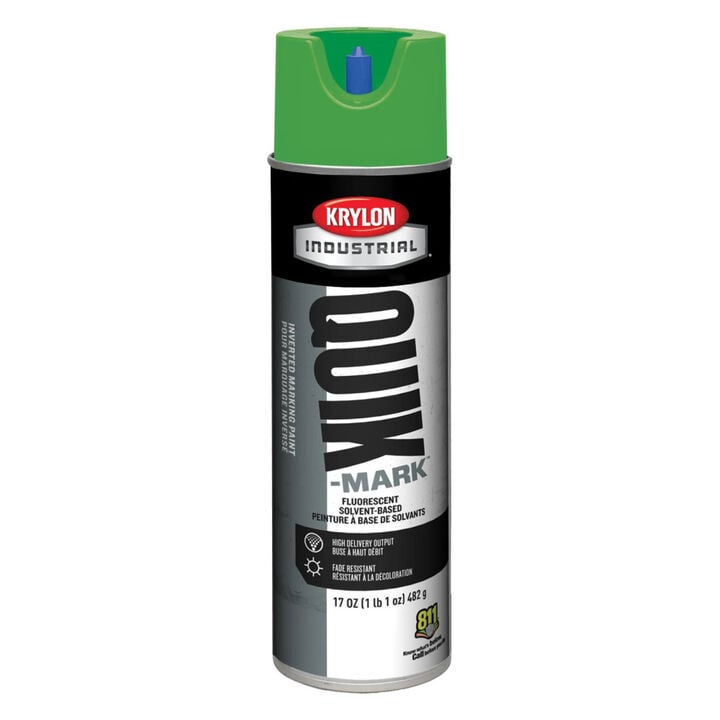 Krylon Quik-Mark 17oz Flat Sheen Green Inverted Marking Paint