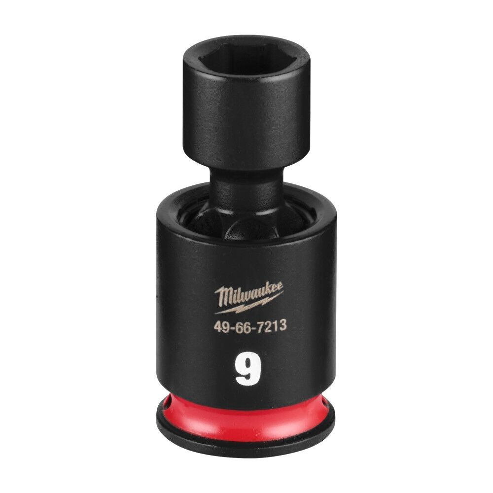 Milwaukee SHOCKWAVE Impact Duty 1/4 Inch Drive 9MM Standard Swivel Socket - 49-66-7213