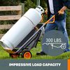 Worx 3 cu. ft. AeroCart 8-in-1 Wheelbarrow Dump and Yard Cart in One, small image number 4