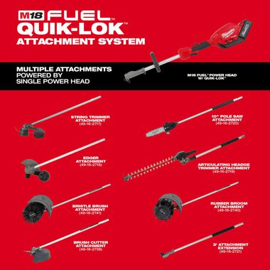 Milwaukee M18 FUEL QUIK LOK Bristle Brush Attachment 49-16-2741 