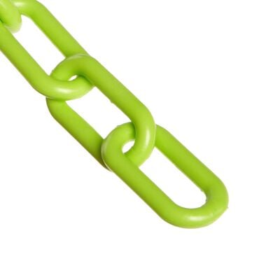 Mr Chain 2 In. (#8 51mm) x 500 Ft. Safety Green Plastic Barrier Chain, large image number 0