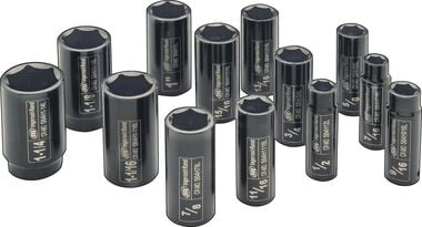Ingersoll Rand 1/2in Drive Deep SAE Impact Socket Set 13pc