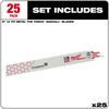 Milwaukee 9 in. 14 TPI THE TORCH SAWZALL Blade 25PK, small