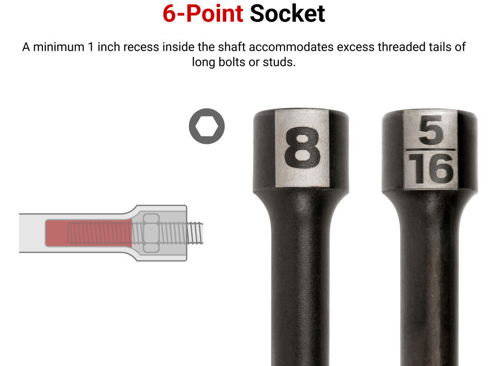 Tekton High-Torque Black Oxide Blade Nut Driver Set, 5 Pieces, large image number 4