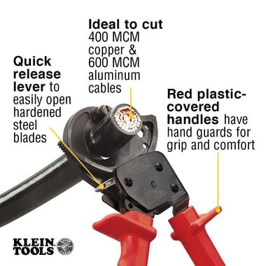 Klein Tools Ratcheting Cable Cutter, large image number 2