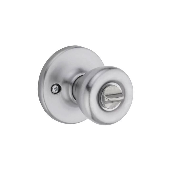 Kwikset Satin Chrome Security Keyed Entry Exterior Tylo Lockset Knob, large image number 2