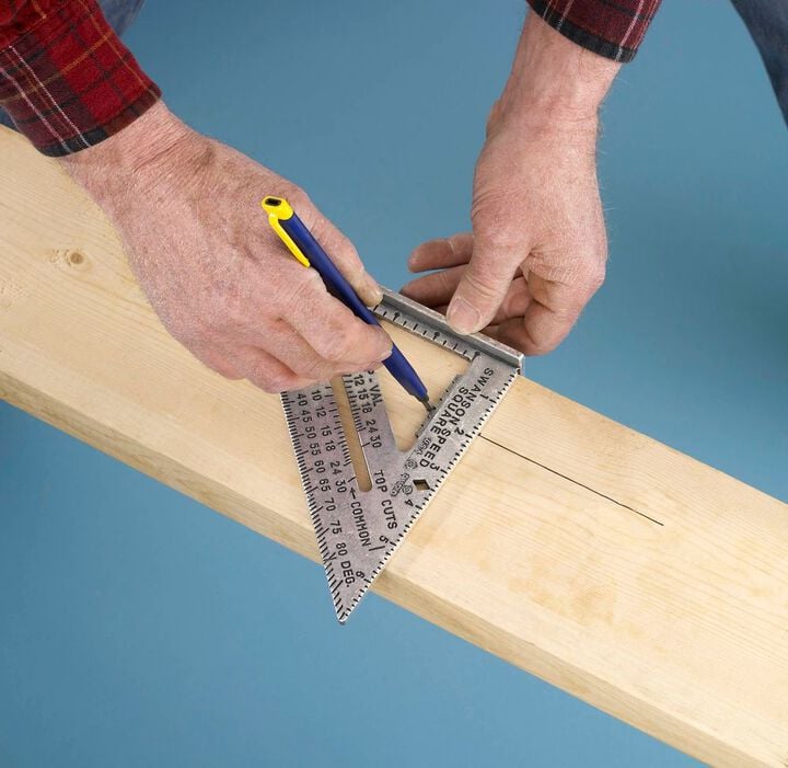 Swanson Tool Speed Square with Black Markings Blue Book, large image number 5