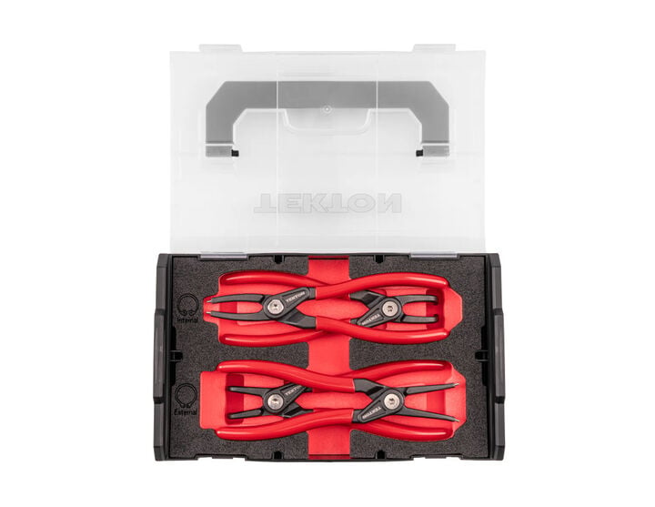 Tekton 7 Inch Internal, External Retaining Ring Pliers, 0.070 Inch Tips