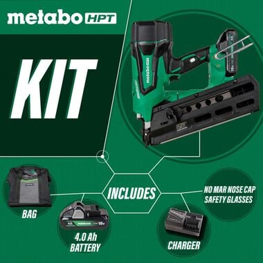 Metabo HPT 18V Cordless 21 Deg Framing Nailer with 4Ah Battery Fuel Gauge, large image number 2