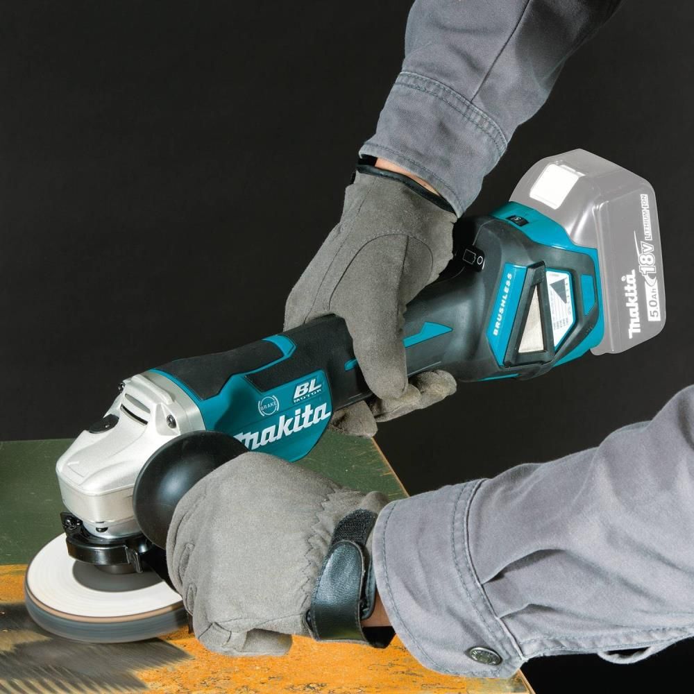 Makita 18V LXT 4 1/2 / 5in Paddle Switch Cut-Off/Angle Grinder (Bare Tool), large image number 5