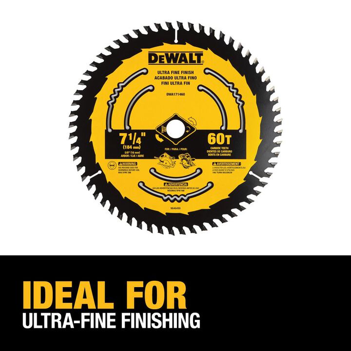 DEWALT 7 1/4 Inch 60T Pack of 10 Circular Saw Blades, large image number 2